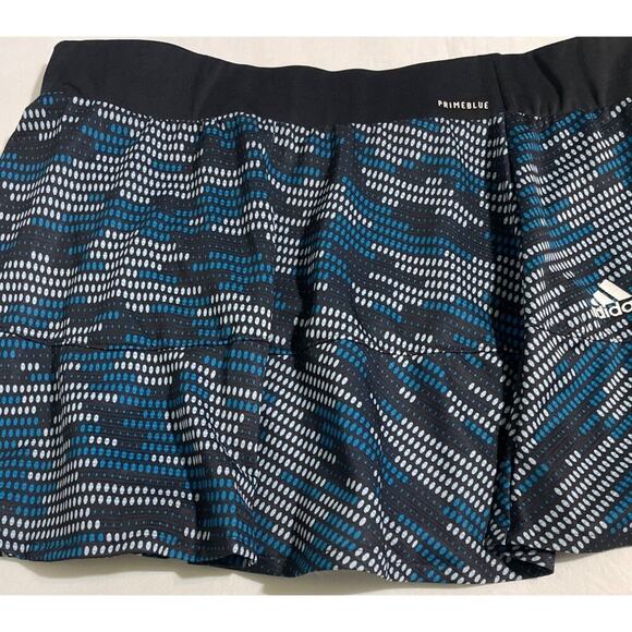 Adidas · Women’s XL · Primeblue Tennis Skort · Blue/Black Elastic Waist - Picture 5 of 10